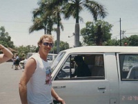 IDN Bali 1990OCT WRLFC WGT 064  What are you looking so happy for "Ice Man"??? : 1990, 1990 World Grog Tour, Asia, Bali, Date, Indonesia, Month, October, Places, Rugby League, Sports, Wests Rugby League Football Club, Year